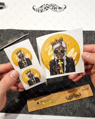 PNP57 Beyaz Sacli Pinup Kızı