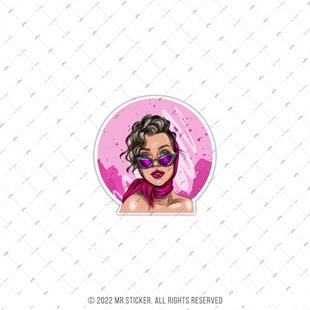 PNP60 Gözlülkü Pinup Kızı