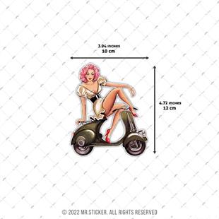 PNP61 Scooterlı Pinup Kızı