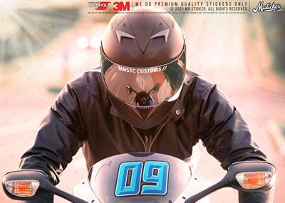 PRS10 Mavi Renkli Yaris Numarasi Seti