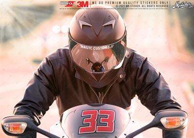 PRS12 Kirmizi Renkli Yaris Numarasi Seti