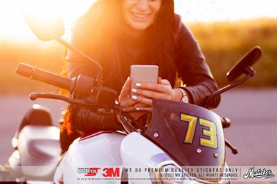 PRS4 Sari Mavi Renkli Yaris Numarasi Seti