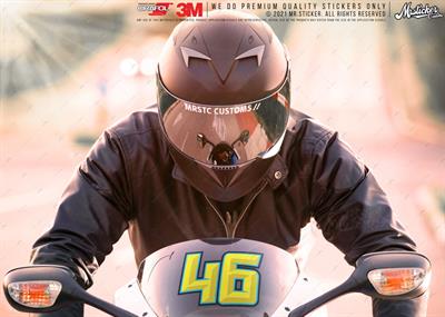 PRS5 Reflektif Sari Mavi Renkli Yaris Numarasi Seti