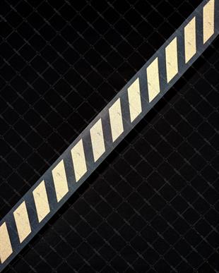 RFBK10 Siyah Reflektif Kesikli Serit (Kaska Uygun)