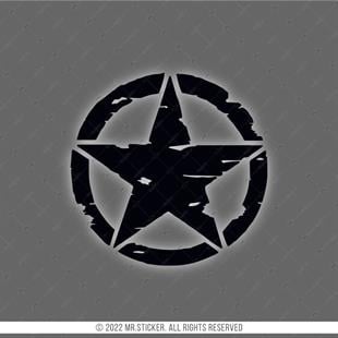 RFBK15 Siyah Reflektif Eskitilmis Desenli Asker Yildizi - Buyuk Boy