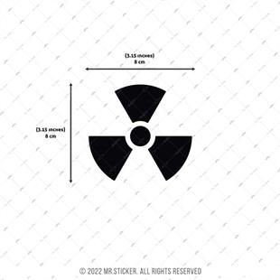 RFBK16 Siyah Reflektif Radyasyon Isareti Etiketi