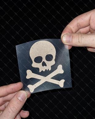 RFBK18 Siyah Reflektif Tehlike Isareti Etiketi