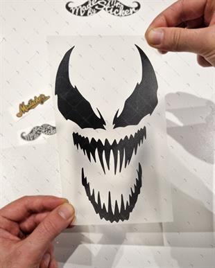 RFBK22 Siyah Reflektif Korkutucu Yuzler Serisi no1