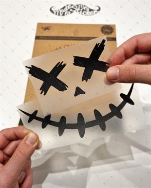 RFBK23 Siyah Reflektif Korkutucu Yuzler Serisi no2