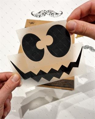 RFBK24 Siyah Reflektif Korkutucu Yuzler Serisi no3