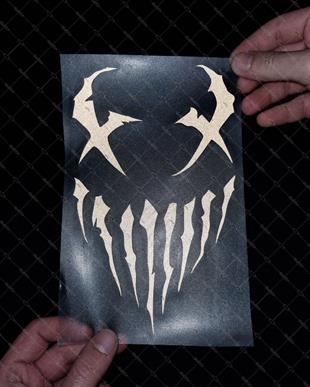 RFBK26 Siyah Reflektif Korkutucu Yuzler Serisi no8