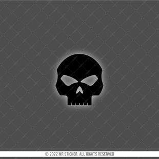 RFBK30 Siyah Reflektif Kurukafa Etiketi