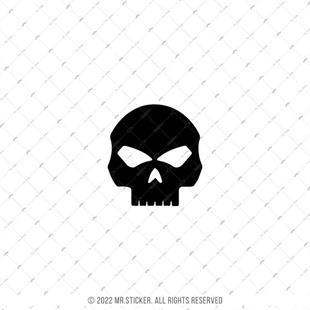 RFBK30 Siyah Reflektif Kurukafa Etiketi