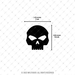 RFBK30 Siyah Reflektif Kurukafa Etiketi