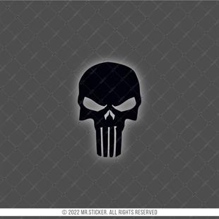 RFBK32 Siyah Reflektif SS Kurukafa Etiketi