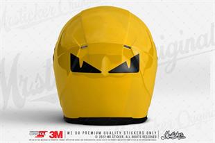 RFBK40 Siyah Reflektif Sinsi Gözler Etiketi