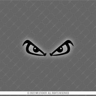 RFBK41 Siyah Reflektif Kızgın Gözler Etiketi