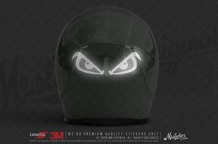 RFBK41 Siyah Reflektif Kızgın Gözler Etiketi