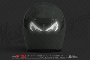 RFBK42 Siyah Reflektif Şeytani Gözler Etiketi