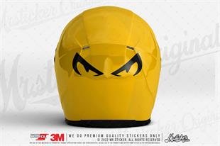 RFBK42 Siyah Reflektif Şeytani Gözler Etiketi