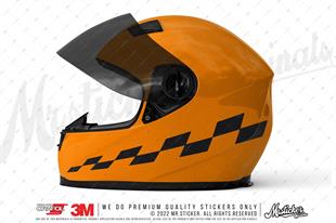 RFBK7 Siyah Reflektif Kask Seridi V1