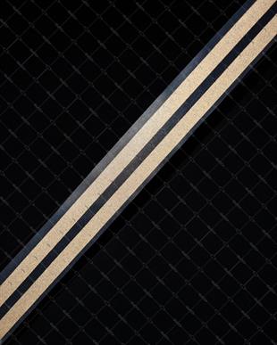 RFBK8 Siyah Reflektif Ikili Serit (Kaska Uygun)