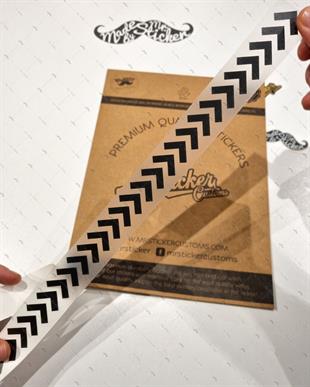 RFBK9 Siyah Reflektif Ok Serit (Kaska Uygun)