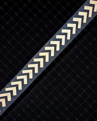 RFBK9 Siyah Reflektif Ok Serit (Kaska Uygun)