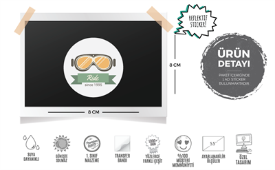 RFHLM11 Reflektif Ride Etiketi