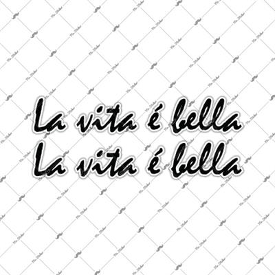 RFHLM111 La Vite e Bella Yazili Etiket Seti