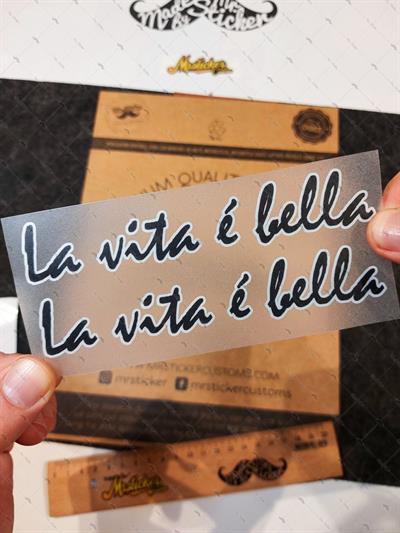 RFHLM111 La Vite e Bella Yazili Etiket Seti