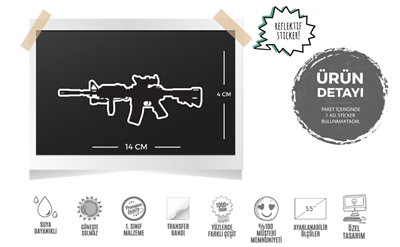RFHLM121 Reflektif Tüfek Silüeti