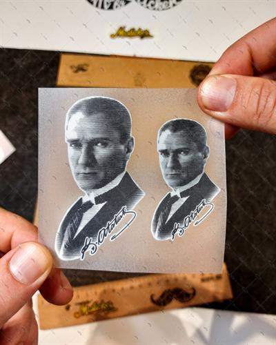 RFHLM123 Reflektif Ikili Ataturk Silueti Seti