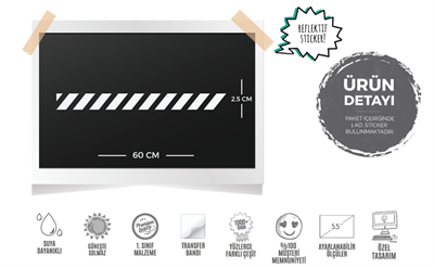 RFHLM125 Reflektif Kesikli Serit (Kaska Uygun)