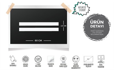 RFHLM127 Reflektif Ikili Serit (Kaska Uygun)