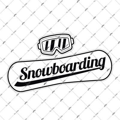 RFHLM129 Reflektif Snowboard ve Gozluk Etiket Seti