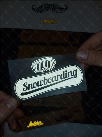 RFHLM129 Reflektif Snowboard ve Gozluk Etiket Seti