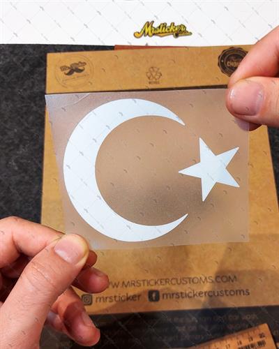 RFHLM13 Reflektif Ay Yildiz Etiketi