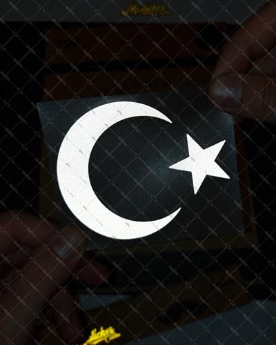 RFHLM13 Reflektif Ay Yildiz Etiketi