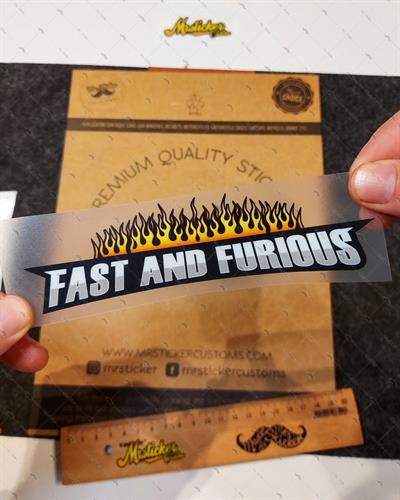 RFHLM138 Reflektif Hizli Ve Ofkeli Yazili Etiket