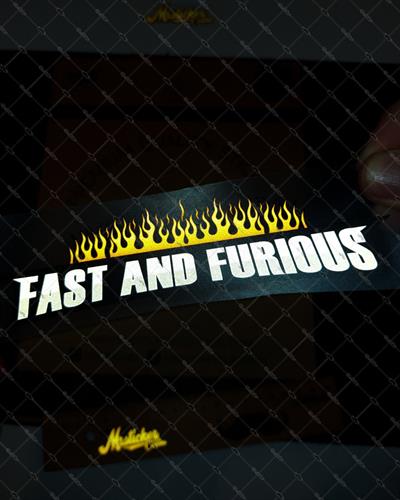 RFHLM138 Reflektif Hizli Ve Ofkeli Yazili Etiket