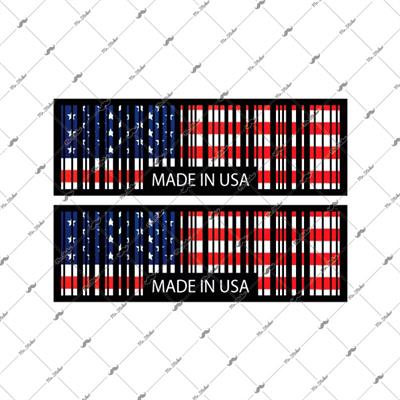 RFHLM143 Reflektif Made In USA (Amerika) Yazili Barkod Etiketi 2 li Set