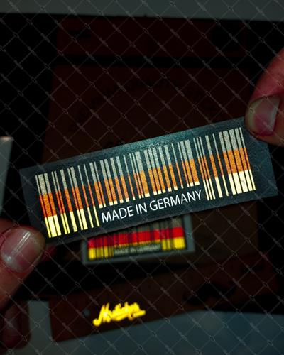 RFHLM144 Reflektif Made In Germany Yazili Barkod Etiketi 2 li Set