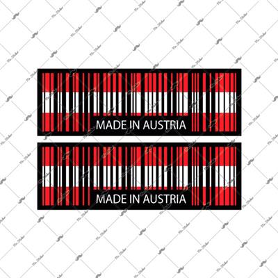 RFHLM145 Reflektif Made In Austria Yazili Barkod Etiketi 2 li Set