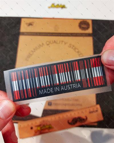 RFHLM145 Reflektif Made In Austria Yazili Barkod Etiketi 2 li Set
