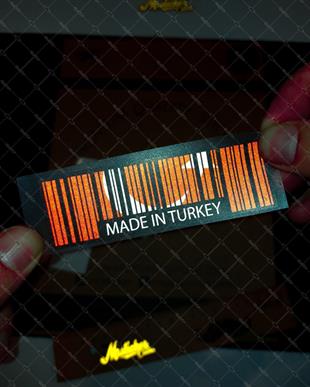 RFHLM146 Reflektif Made In Turkey Yazili Barkod Etiketi 2 li Set