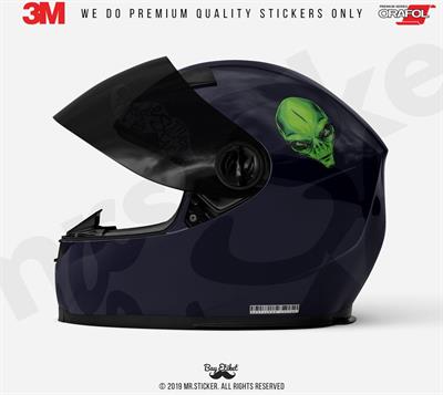 RFHLM151 Reflektif Merhaba Dunyali Yazili Alien Etiketi 2  li Set