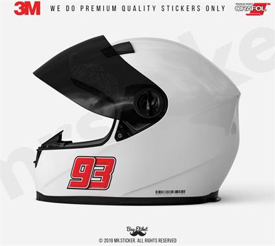 RFHLM154 Reflektif Kirmizi 93 Numara Etiketi 2 li Set