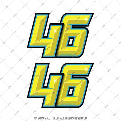 RFHLM155 Reflektif 46 Numara Etiketi 2 li Set