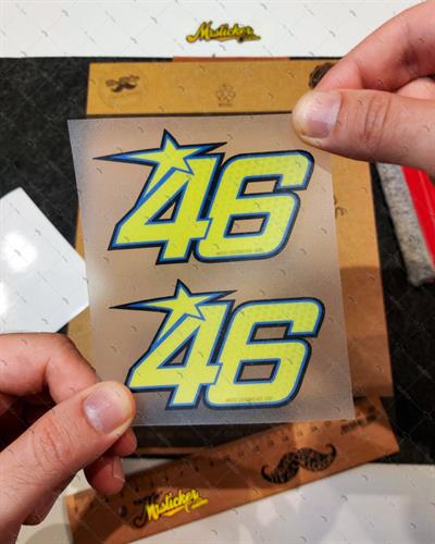 RFHLM156 Reflektif 46 Numara Etiketi 2 li Set